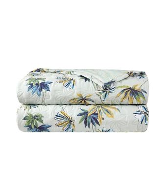 Yves Delorme Tropical Cotton Sateen Coverlet, Full Queen