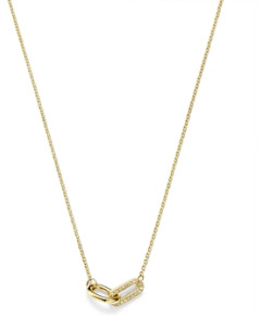 Zoe Chicco 14K Yellow Gold Pave & Bead Set Diamond Double Link Collar Necklace, 14-16