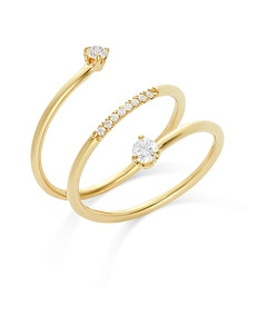 Zoe Chicco 14K Yellow Gold Prong Diamonds Diamond Wrap Ring