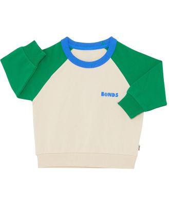 Bonds Baby Cotton Soft Threads Pullover in T Rex/Sesame Seed Size: