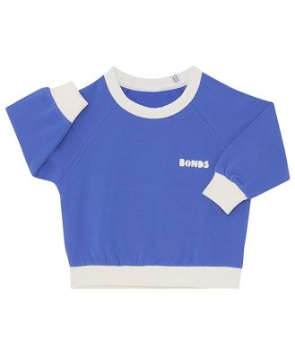 Bonds Baby Cotton Soft Threads Pullover in Titan/Marscapone Size: