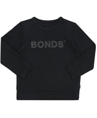 Bonds Baby Tech Sweats Pullover in Nu Black Size: 6-12 Months, Cotton