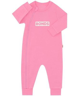 Bonds Baby Tech Sweats Zip Wondersuit in Blind Blossom Size: