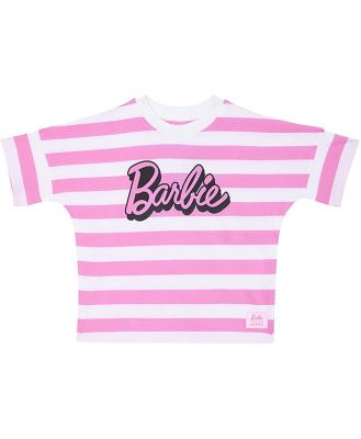 Bonds Barbie Relaxed Tee in Stripe 2R1 Size: