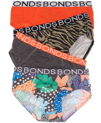 Bonds Boys Brief 4 Pack in Make Your Markleaf Size: