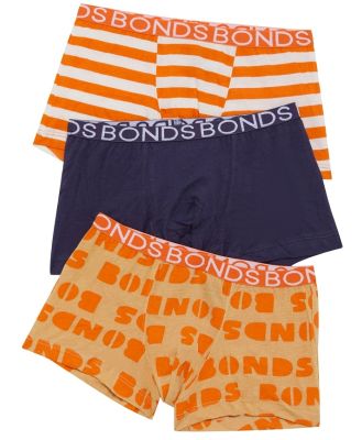 Bonds Boys Trunk 3 Pack Size: