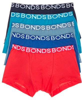 Bonds Boys Trunk 5 Pack in Hold Me Spiced Honey Size: