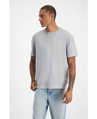 Bonds Cotton Icons Midweight Crew Neck Tee in Original Grey Marle Size: