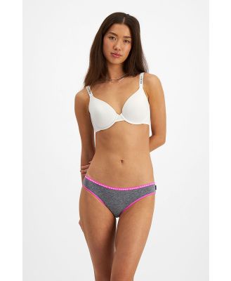 Bonds Hipster Bikini in Jet Marle/Albertine Pink Size: