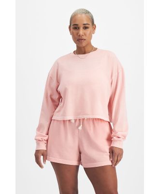 Bonds Icons Long Sleeve Top in Pink Souffle Size: