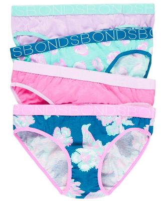Bonds Kids Bikini 4 Pack in Aloha Vibes Calypso Green Size: