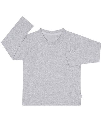 Bonds Kids Cotton Long Sleeve Crew Tee in New Grey Marle Size: