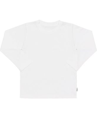 Bonds Kids Cotton Long Sleeve Crew Tee in Nu White Size: