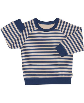 Bonds Kids Cotton Soft Threads Fleece Pullover in Stripe Xoz Size: