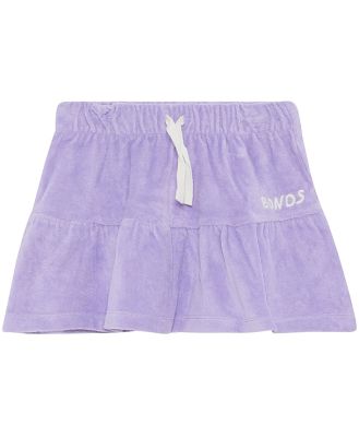 Bonds Kids Cotton Terry Towelling Skirt in Lilac Ice Size: