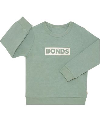 Bonds Kids Tech Sweats Pullover in Misty Sage Size: 3, Cotton