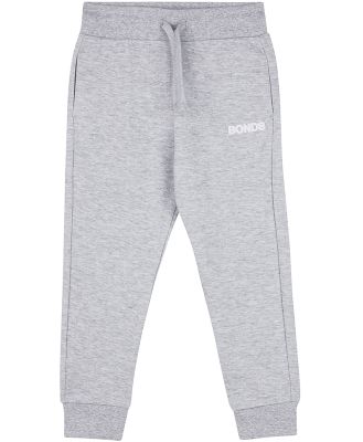 Bonds Kids Tech Sweats Trackie in New Grey Marle Size: 6, Cotton