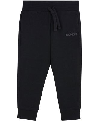 Bonds Kids Tech Sweats Trackie in Nu Black Size: 1, Cotton