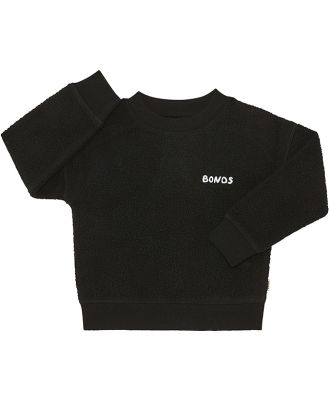 Bonds Kids Teddy Fleece Pullover in Nu Black Size: