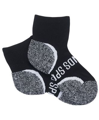 Bonds Kids Ultimate Comfort Quarter Crew 2 Pack Socks in Black Size: