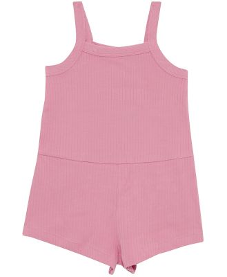 Bonds Kids Wide Rib Rompers in Strawberry Milkshake Size: