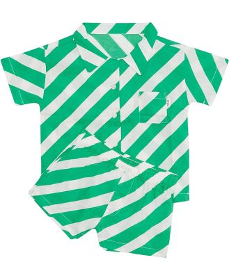 Bonds Kids Woven Sleep Set in Wrapped Up Green/White Size: