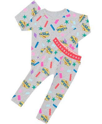 Bonds Kids x The Wiggles Long Sleeve Sleep Set in Wiggly Shapes Size: