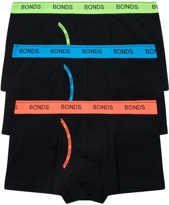 Bonds Men's Cotton Guyfront Trunk 3 Pack Size: 2XL, Aussie Cotton