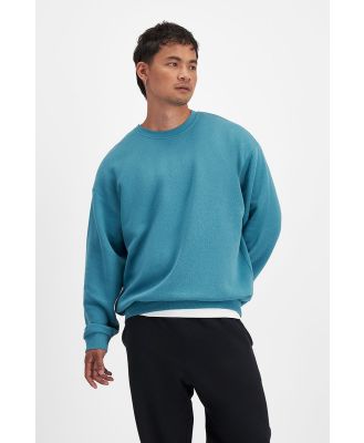 Bonds Men's Cotton Sweats Relaxed Fleece Pullover in Freshwater Size: