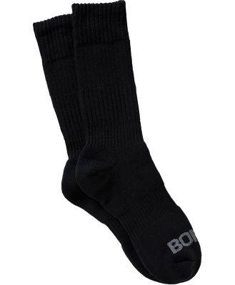 Bonds Mens Cotton Work Sock 2 Pack in Black Size: