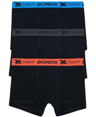 Bonds Men's Cotton X-Temp Trunk 3 Pack Size: Small, Moisture-Wicking