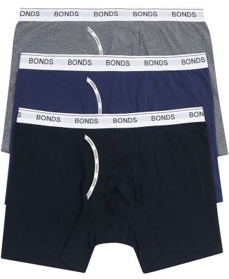 Bonds Men's Guyfront Mid Trunk 3 Pack Size: 4XL, Aussie Cotton, Moisture-Wicking