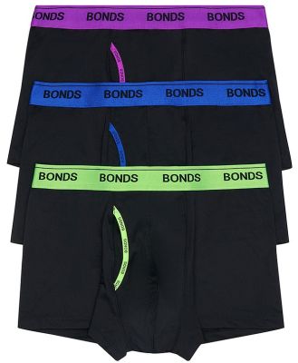 Bonds Men's Microfibre Guyfront Trunk 3 Pack Size: