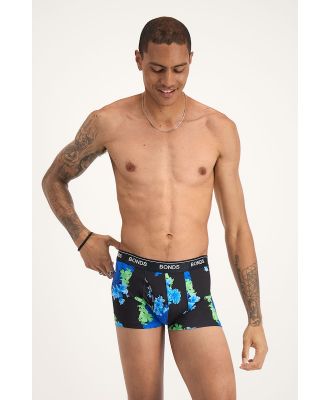 Bonds Men's Microfibre Guyfront Trunk in Neon Bloom Size: