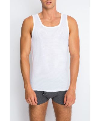 Bonds Men's New Coral Island Singlet in White Size: