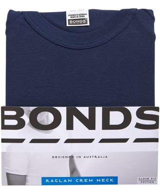 Bonds Men's Original Cotton Raglan T-Shirt in Dark Blue Size: