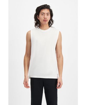 Bonds Men's Originals Cotton Lightweight Muscle Tank Top in Nu White Size: XL, Aussie Cotton