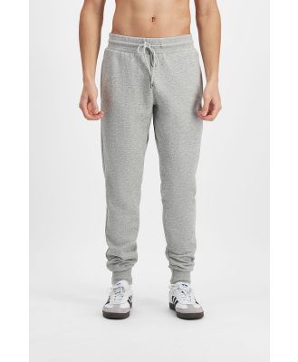 Bonds Men's Originals Cotton Skinny Trackie in Original Grey Marle Size: Medium, Aussie Cotton