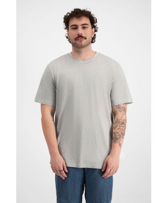 Bonds Men's Originals Mid Weight Crew Tee in Original Grey Marle Size: Large, Aussie Cotton