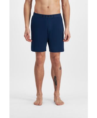 Bonds Men's Sleep Viscose Bamboo Short in Lapis Lazuli Size: