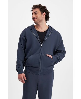 Bonds Men's Sweats Cotton Zip Hoodie in Moon Eclipse Size: