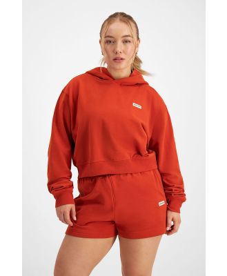 Bonds Move Cropped Hoodie in Hot/Spicy Size: