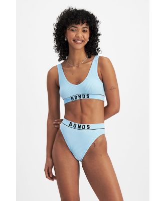 Bonds Retro Rib Hi Bikini in Cloud Nine Size: