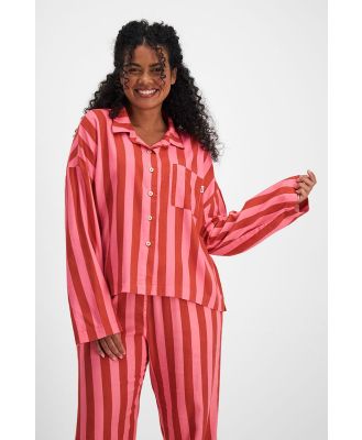 Bonds Sleep Flannelette Shirt in Candy Stripe Size: