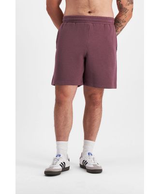 Bonds Sweats Fleece Short in Raspberry Purple Size: