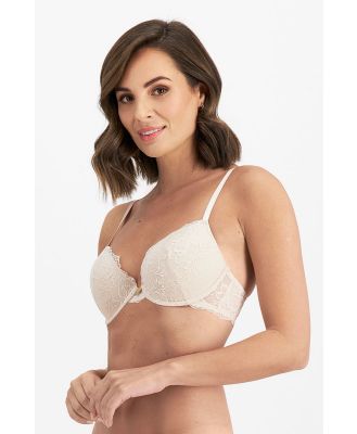 Bonds Temple Luxe Lace Level 1 Push Up Bra in New Pastel Rose Size: