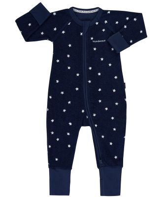 Bonds Toddler Poodlette Zip Cotton Wondersuit in Star Shine Black Sea Size: