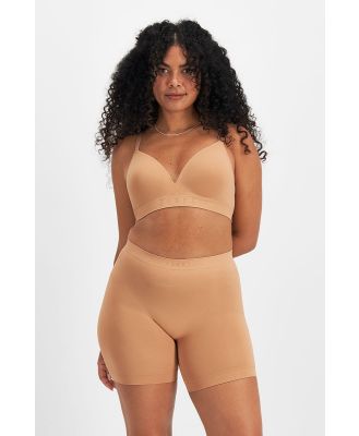 Bonds Women's Bases Seamless Short in Blush Latte Size: