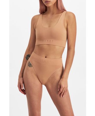 Bonds Women's Bases Seamless String Bikini in Blush Latte Size: