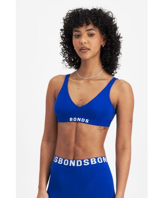 Bonds Women's Chafe Off Crop in Cotton Power Blue Size: 16, Moisture-Wicking